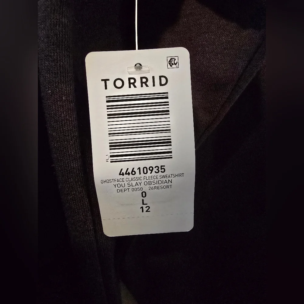 Torrid NWT Ghostface "You Slay My Heart" Crewneck Sweatshirt - Picture 4 of 5